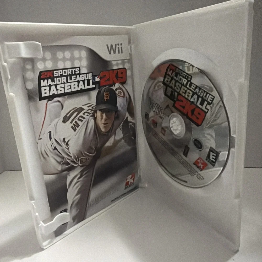 Major League Baseball 2K9 Nintendo Wii MLB 2K9 Complete CIB Tim Lincecum Cover